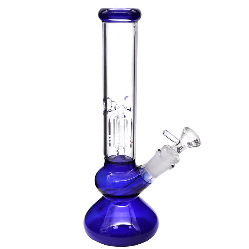 Bubble Base 4 Arm Perc Waterpipe (JL-1147OHY13) | 10 inch | Assorted Colors product image