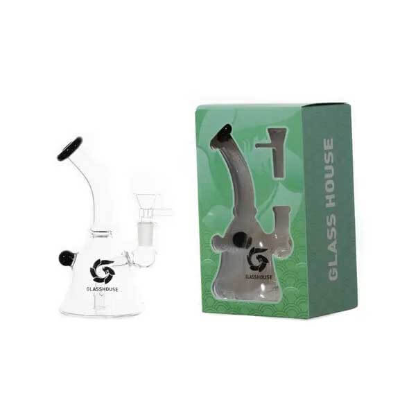 Glass House Hanger Banger Bell Shaped Waterpipe (HHP-044) | 8 inch | Assorted Colors product image