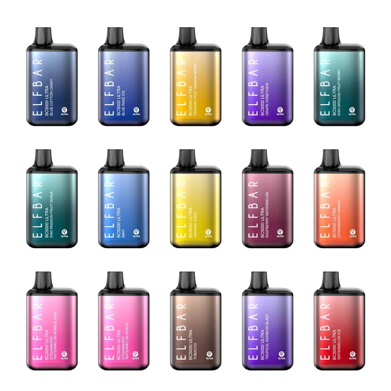ELFBAR BC5000 Ultra Rechargeable Disposable | 5% Nicotine | 5000 Puffs | 10 Count Display product image