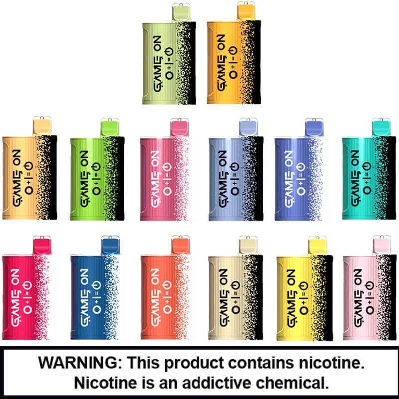Game On Rechargeable Disposables | 5% Nicotine | 6000 Puffs | 10 Count Display product image
