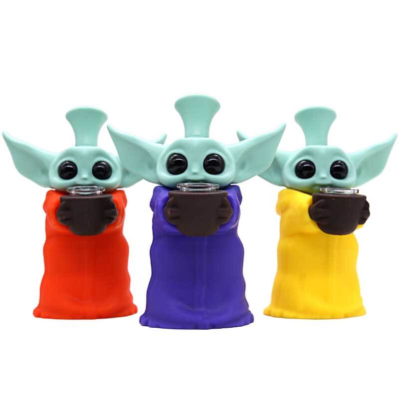 Silicone Baby Yodee Waterpipe (5091/SWPL-510) | 6 inch | Assorted Colors product image