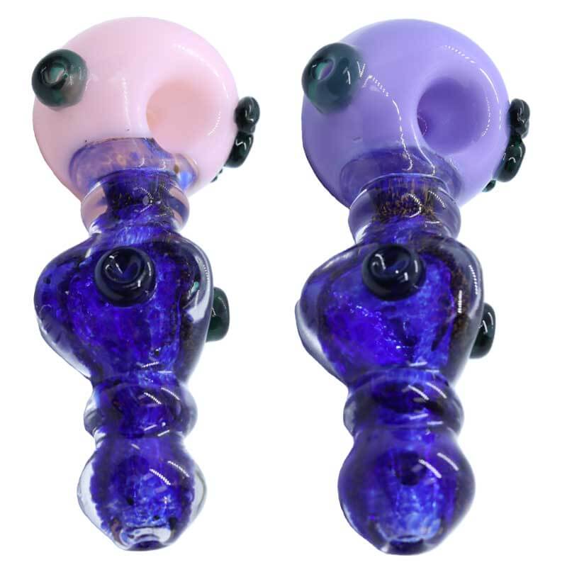 Top Slyme Midnight Heavy Glass Spoon Handpipe (HP-98) | 6 inch | Assorted Colors product image