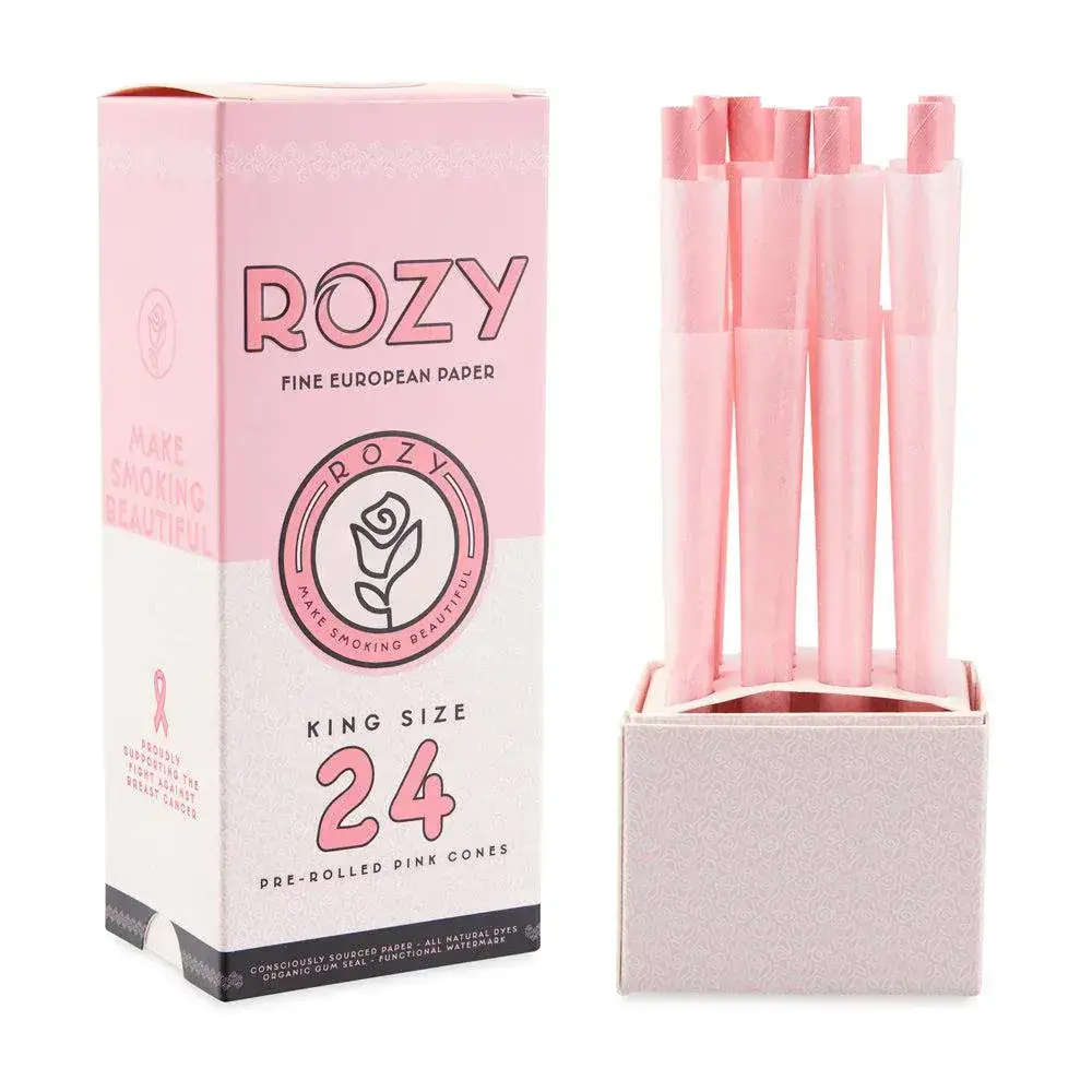Rozy Fine European Pre Rolled Cones | 24 Pack  | King Size Size product image