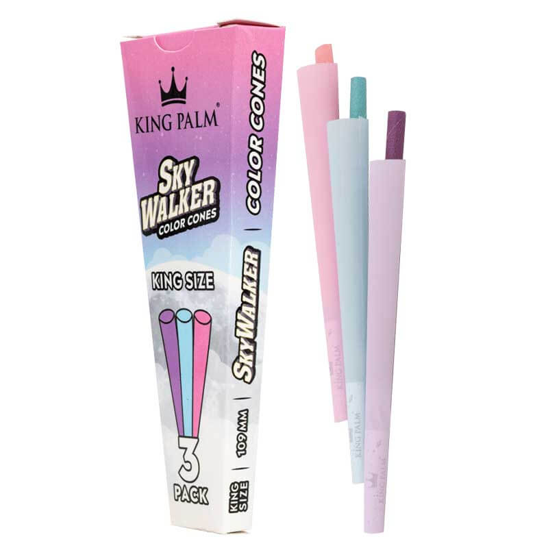King Palm Skywalker Color Cones | 3 Pack | King Size | 30 Count Display product image