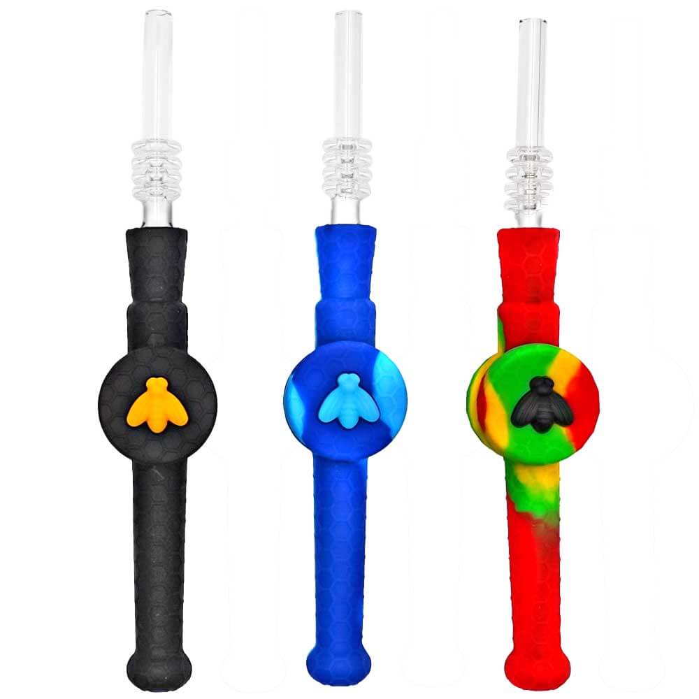 Stratus Silicone Double Lid Honey Dripper Handpipe Set With 10mm Tip | 5 inch - image 1 of 2