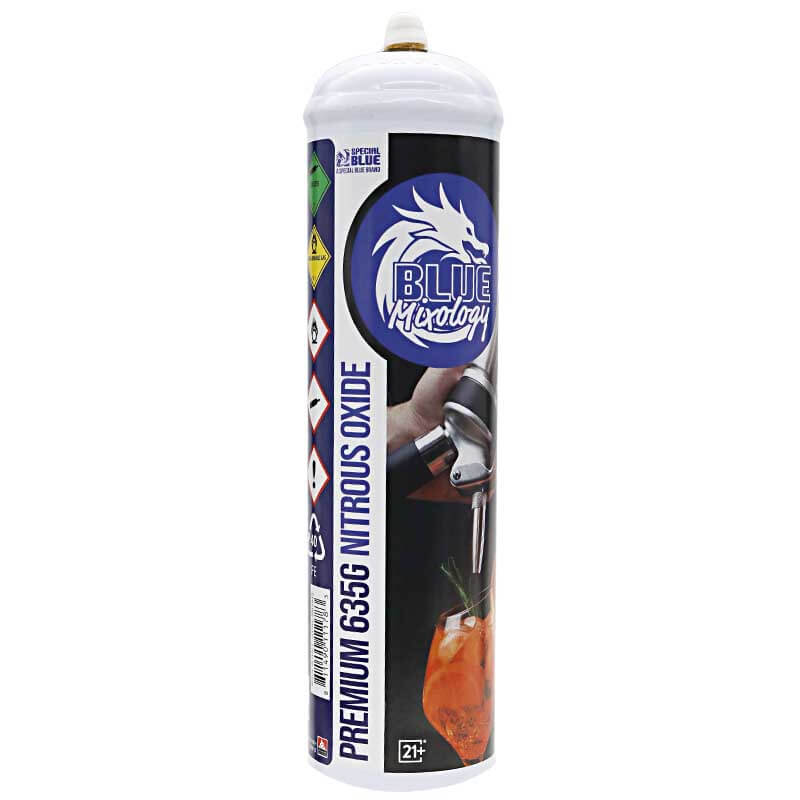 Blue Mixology Cream Charger | 635g | 6 Count Per Case product image