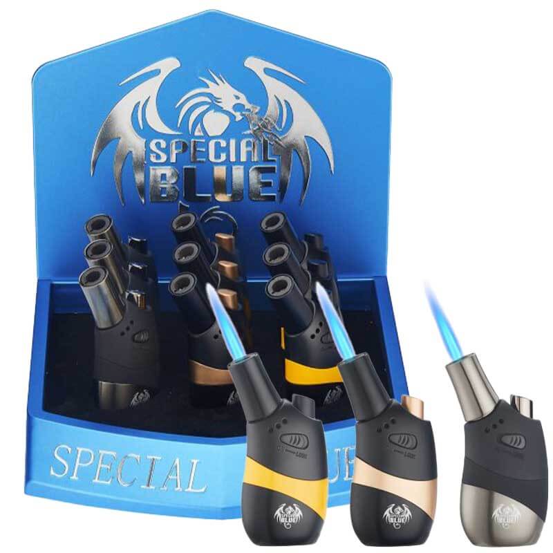 Special Blue Rock Steady Torch Lighter | 9ct Display (LT-136) product image