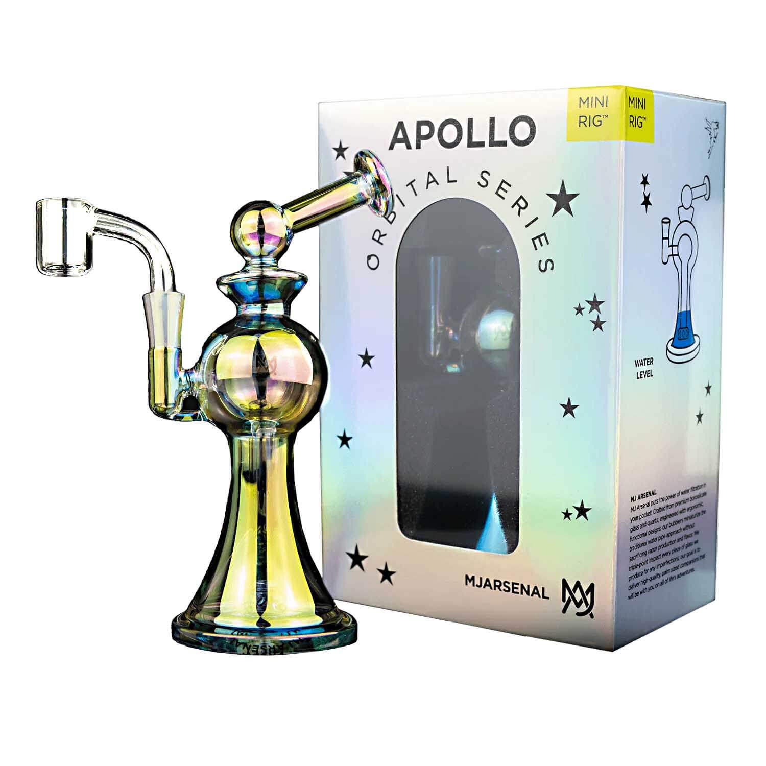 MJ Arsenal Mini Rig Waterpipe | Iridescent-Apollo product image