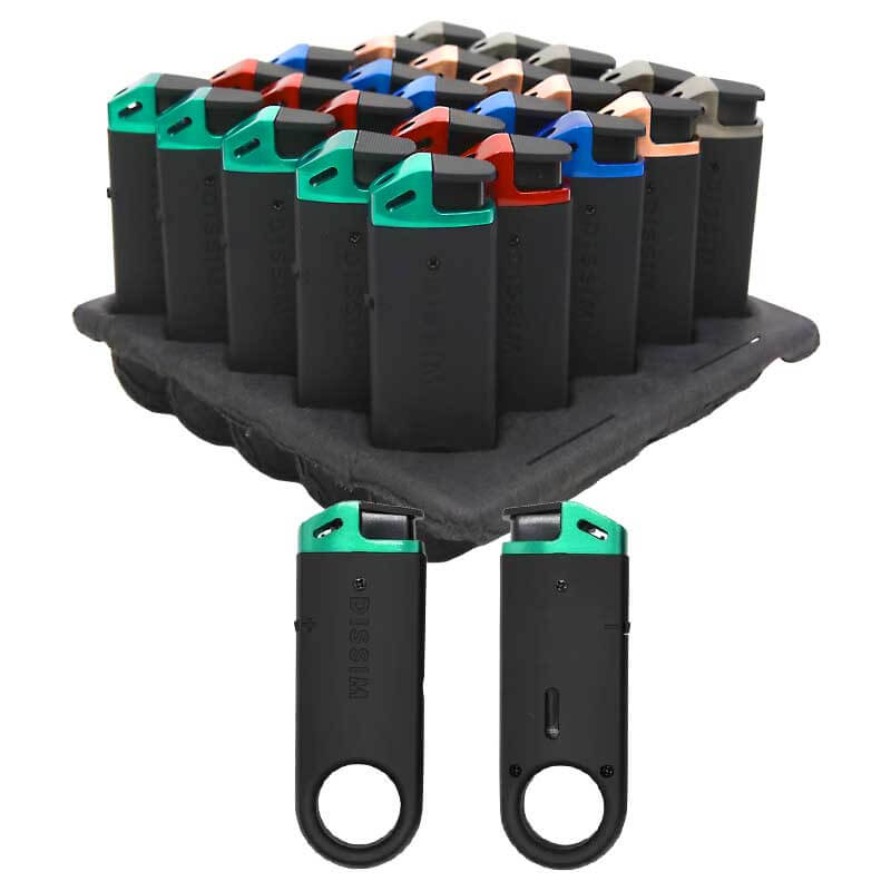 Dissim Inverted Slim Soft Flame Lighters | 25 Count Display | Assorted Colors product image