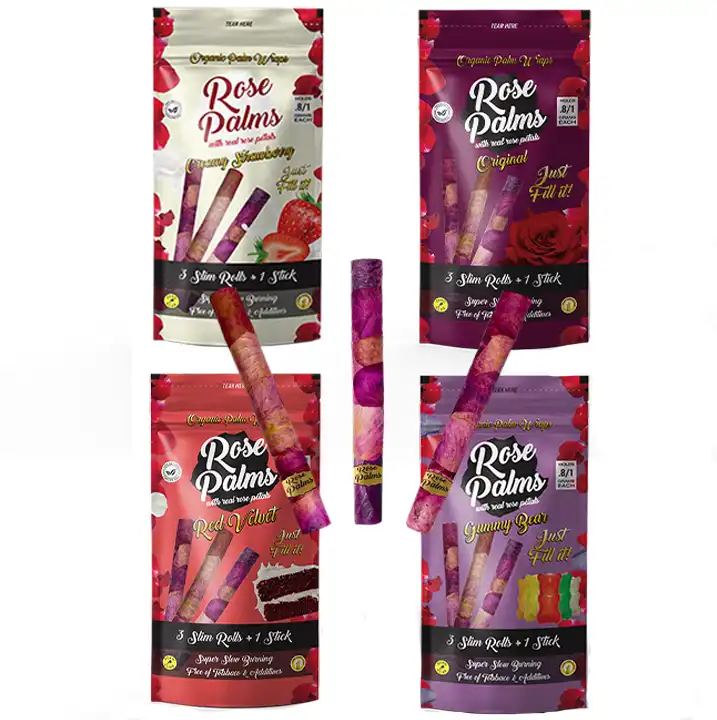 Rose Palms Slim Rolls | 1 gram | 3 Pack | 20 Count Display product image