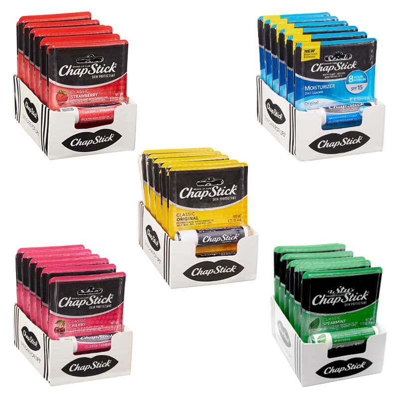 Chap Stick Skin Protectant Lip Care | 0.15oz | 4gm | 12 Count Display product image