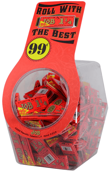 JOB 1 1/4 Rolling Papers Jar | 100 Count Display | Orange product image