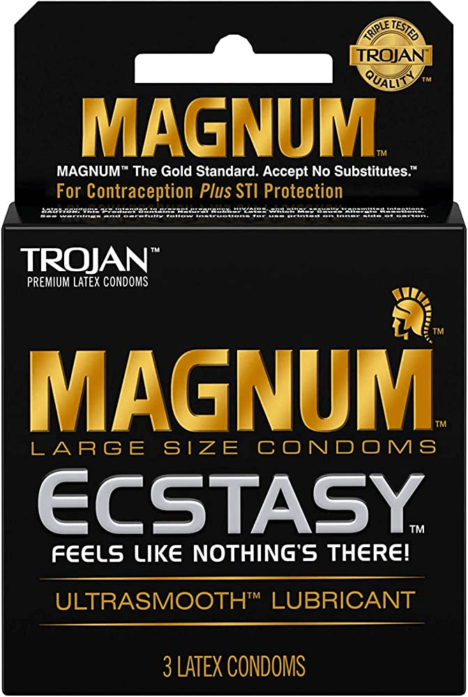 Trojan Magnum Condoms | 3 pack | 6 Count Display | Ecstasy product image
