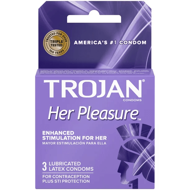 Trojan Latex Condoms | 3 pack | 6 Count Display | Her Pleasure product image