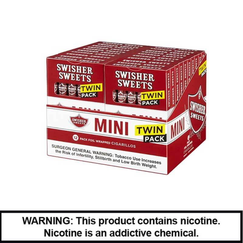 Swisher Sweets Rolled Cigars Twin Pack | Mini | 12 Pack | 10 Count Display product image