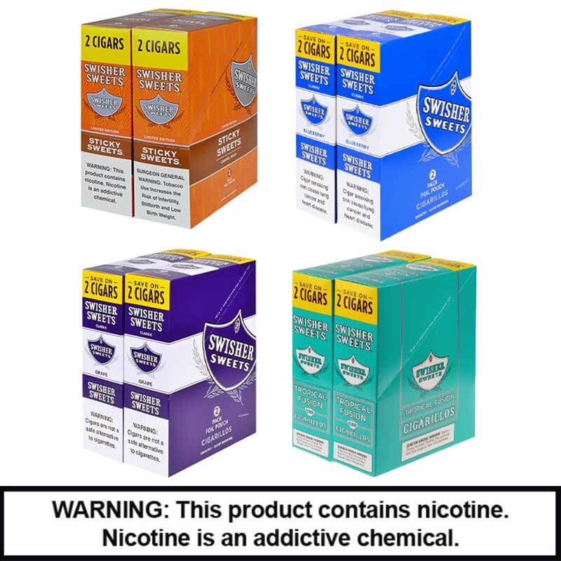 Swisher Sweets Rolled Cigars | 2 Pack | 15 Count Display product image