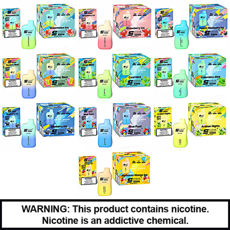 Sugar Daddy Bar Disposables | 5% Nicotine | 7200 Puffs | 10 Count Display product image