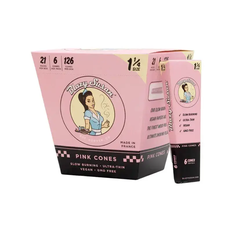 Blazy Susan Pink Cones | 1 1/4 | 6 Pack | 21 Count Display product image