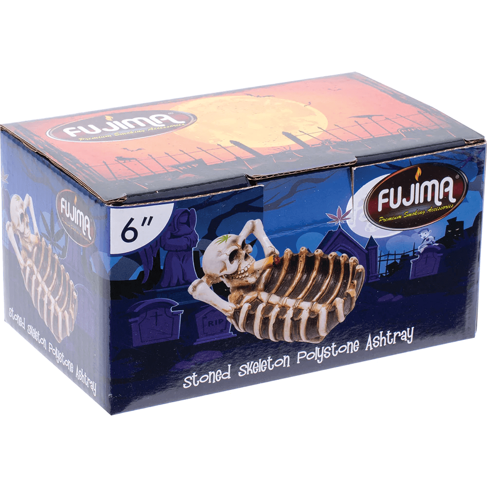 Fujima Stoned Skeleton Polystone Ashtray (LT222) | 6 inch - image 1 of 2