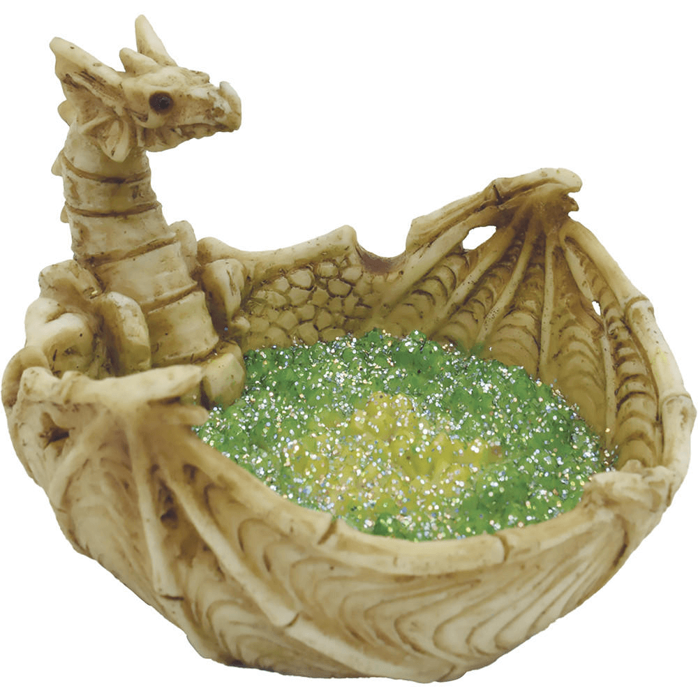 Fujima Bone Dragon Green Glittering Ashtray (LT231) | 5 inch product image