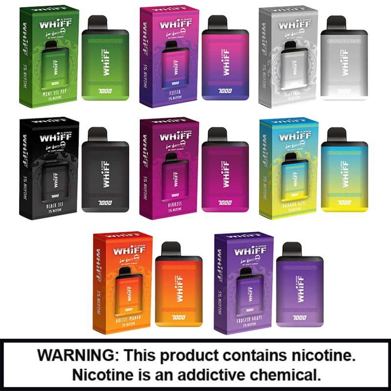 Whiff by Scott Storch El Patron Disposable | 5% Nicotine | 7000 Puffs | 5 Count Display product image