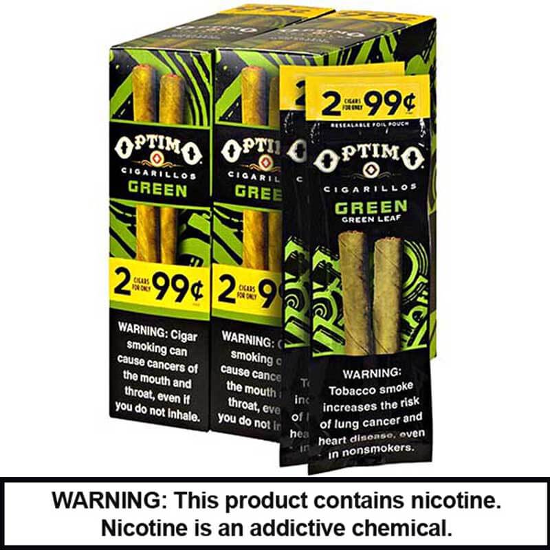 Optimo Cigars (2 For $0.99) | 2 Pack | 30 Count Display | Green product image