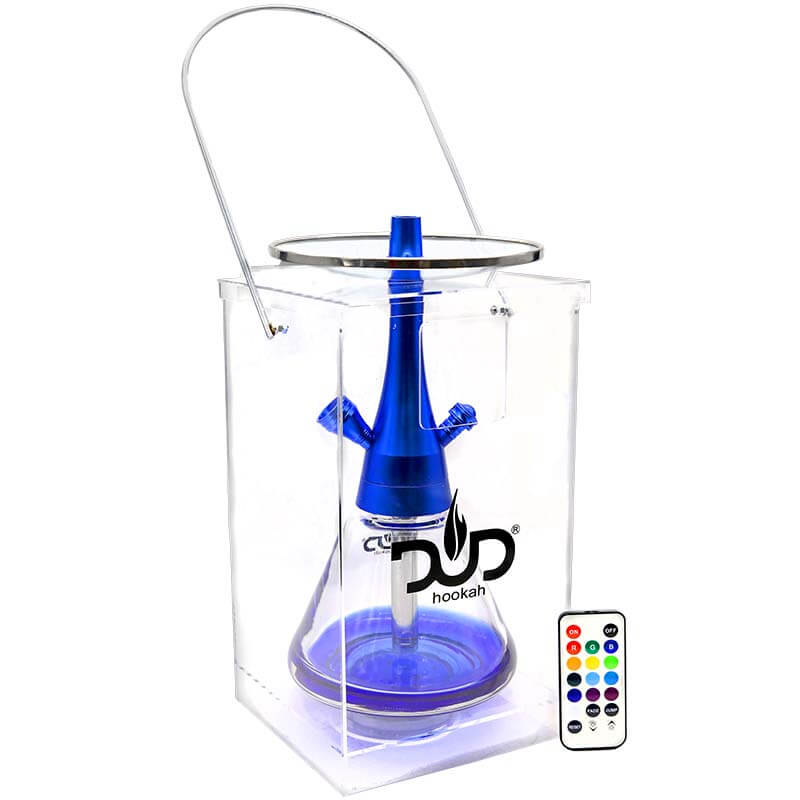 DUD Hookah Prende Acrylic Basket Hookah with LED 1 Hose | 16 inch product image