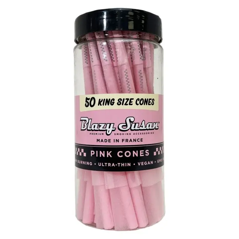 Blazy Susan Pink Cones | King Size | 50 Count Jar product image