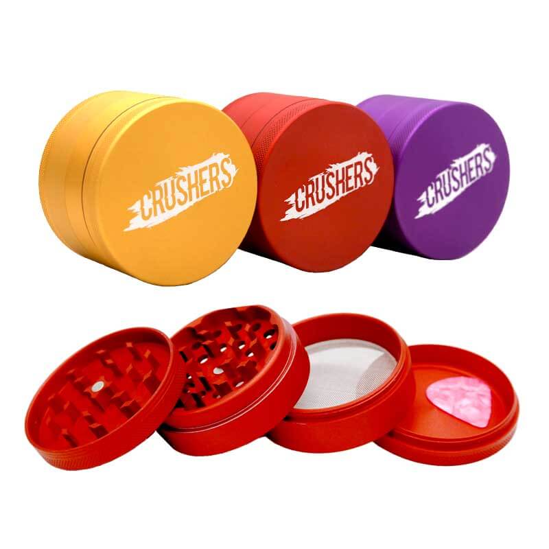 Crushers Matte Finish Metallic 4 Part Grinder (GR147) | 63mm | Assorted Colors product image