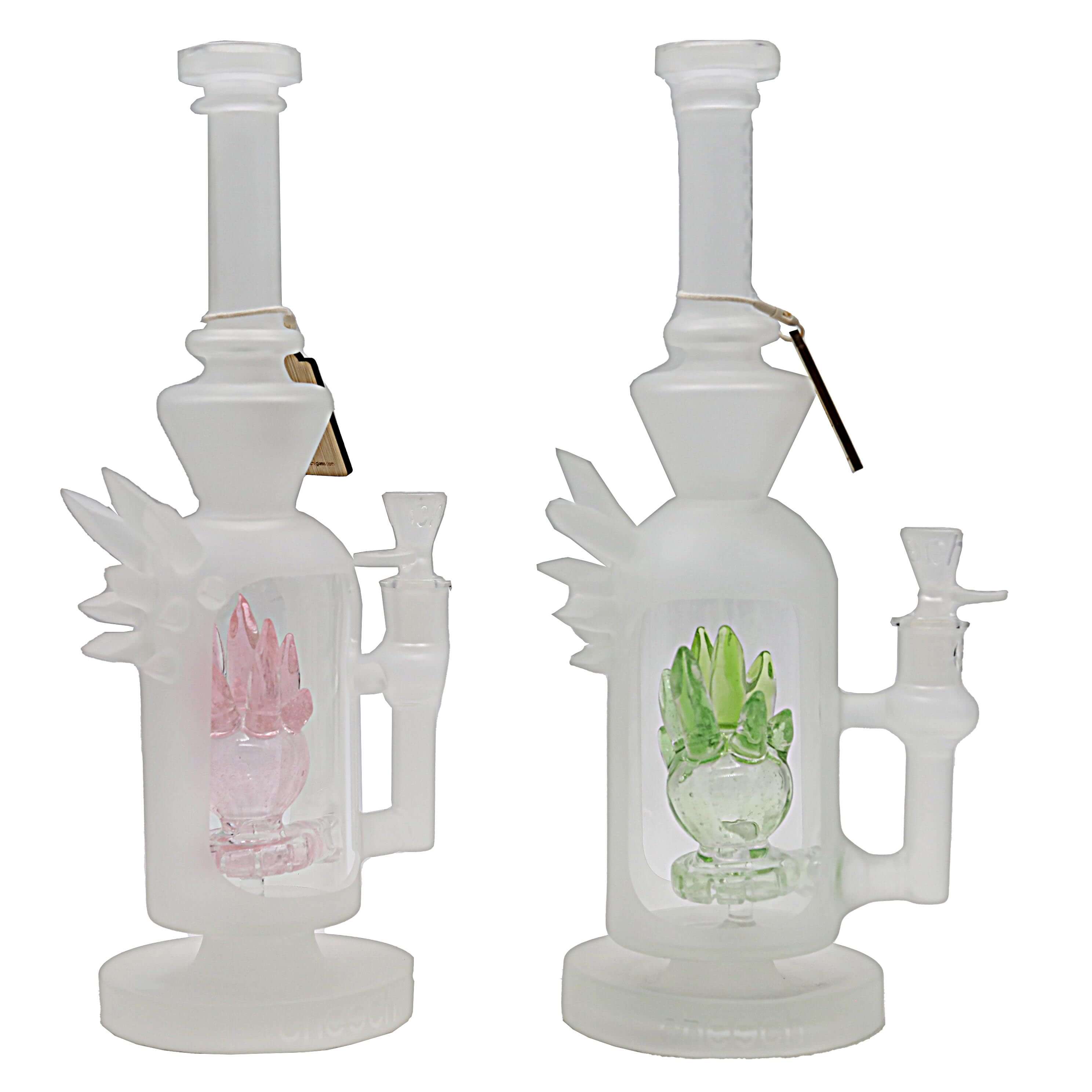 Cheech Matte Finish Middle Dome Cristaliono Waterpipe (CHE-248) | 13 inch | Assorted Colors product image