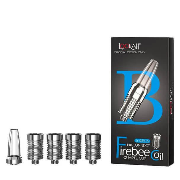 Lookah Firebee Quartz Cup Coil | 510 Connect | 5 Pack product image