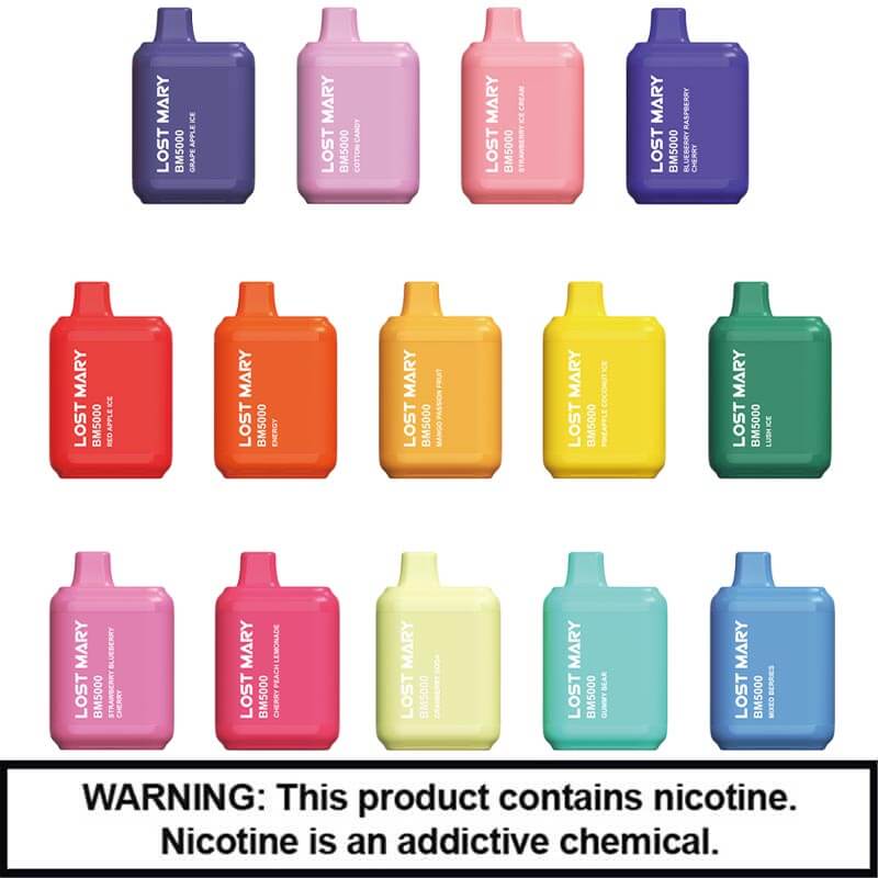 Lost Mary BM5000 Disposable | 5000 Puffs | 5% Nicotine | 10 Count Display product image