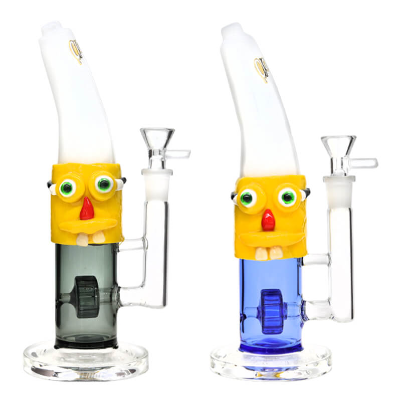Cignature Peeled Banana With Character Face Straight Waterpipe (MB-1270) | 10 inch | Assorted Colors product image