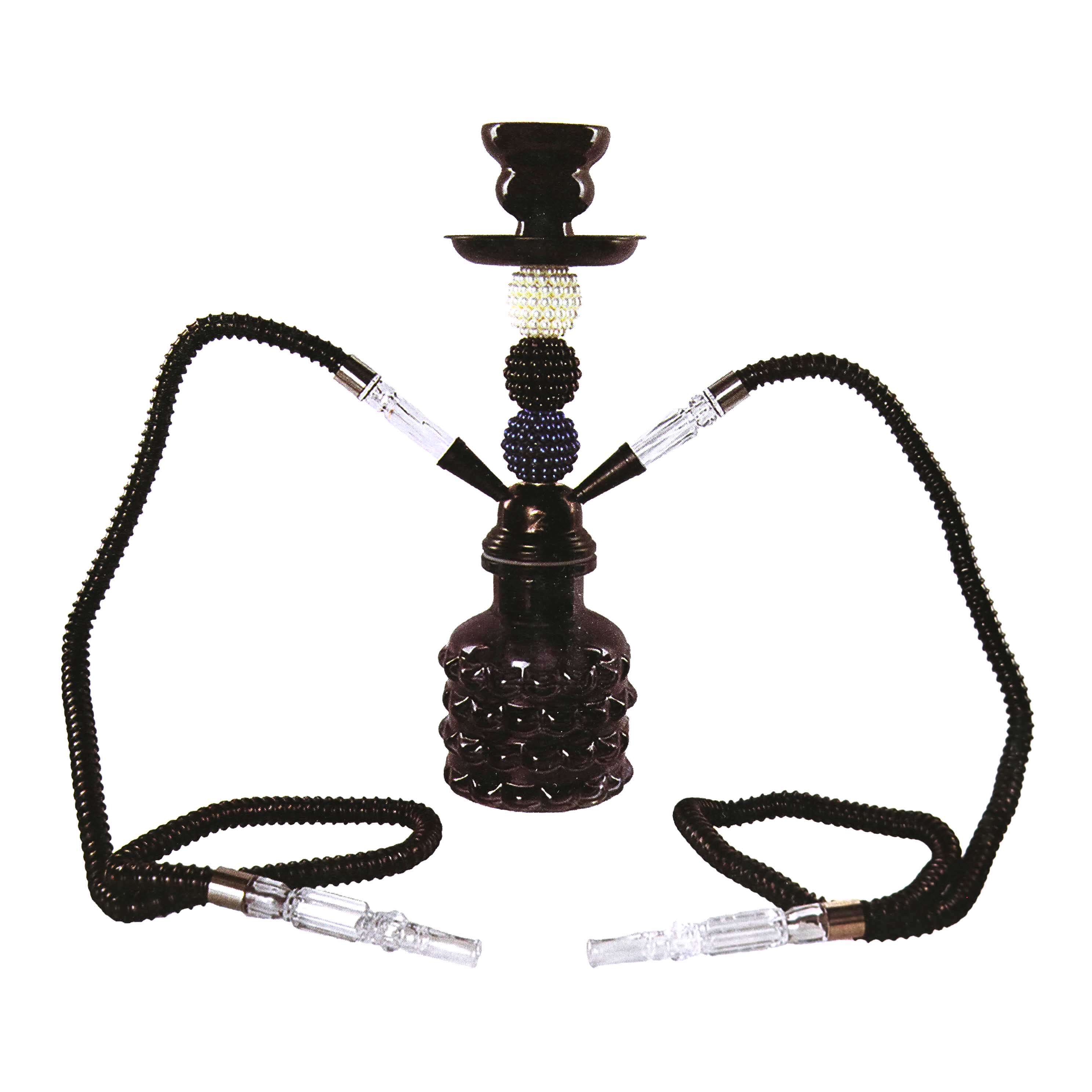 Zebra Disco Hookah | 2 Hose | 15 inch | Assorted Colors product image
