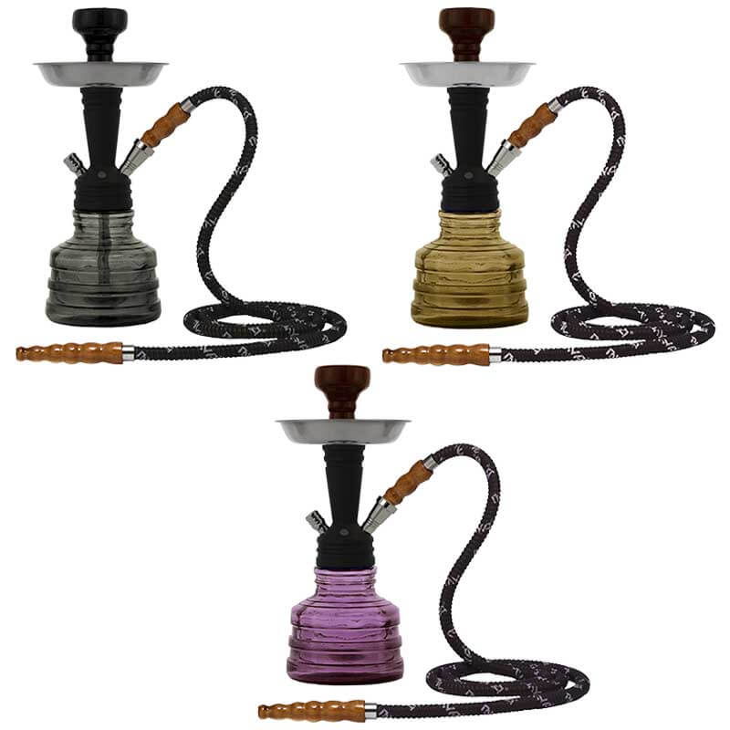 MYA Pia (233-001) Two Hose Hookah | 14 inch | Assorted Colors product image