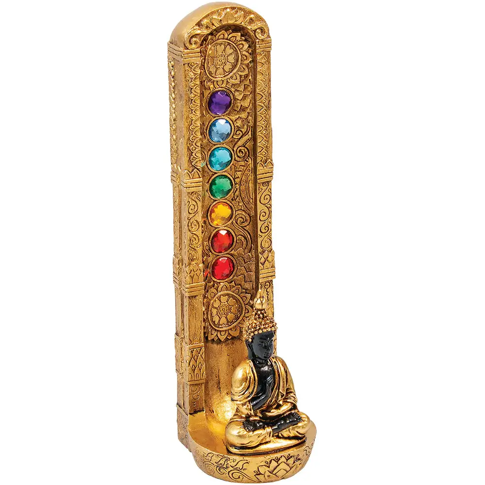 Fujima Buddha Polystone Incense Burner (IB61) | Assorted Colors product image