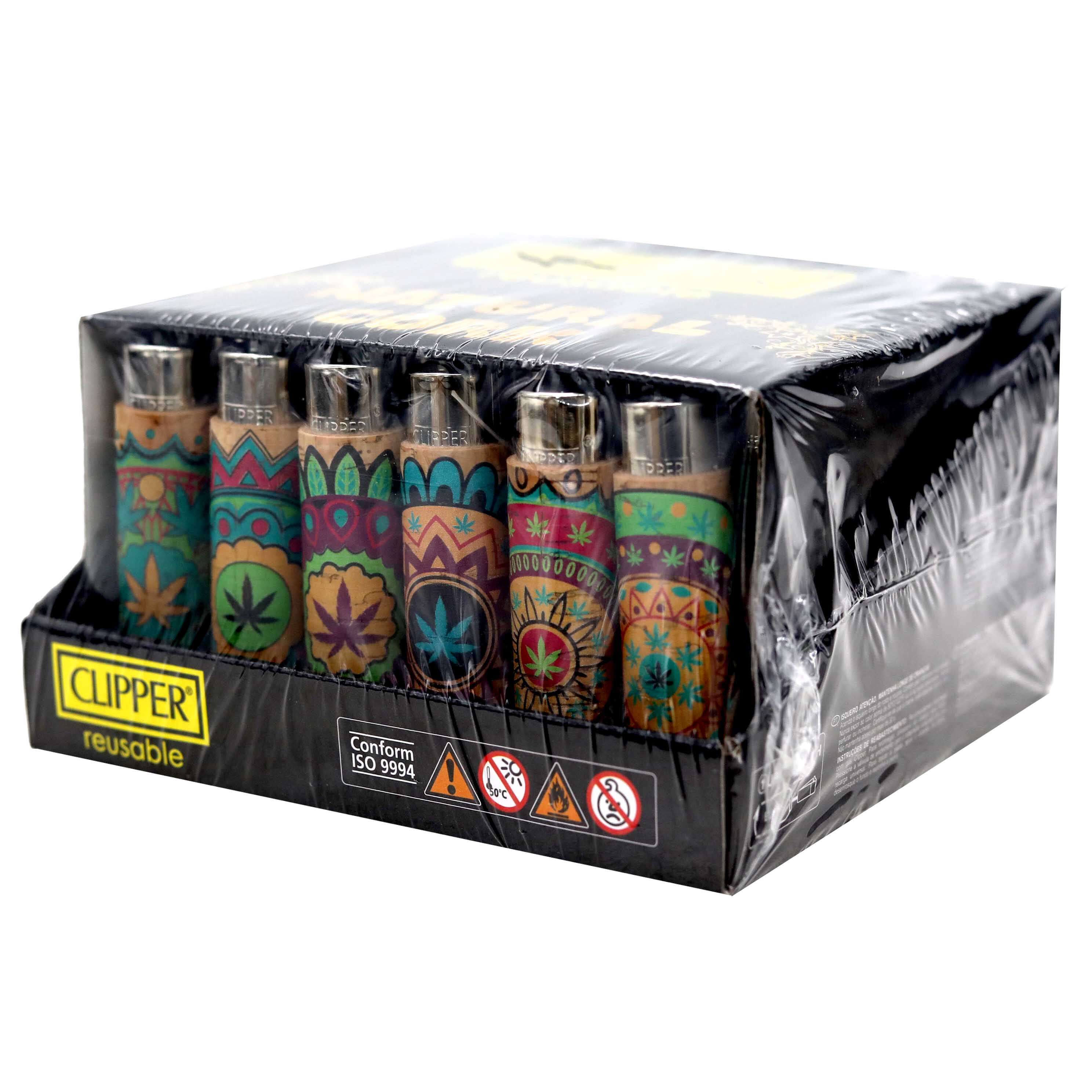 Clipper Natural Cork Lighters | 30 Count Display | Leaves product image