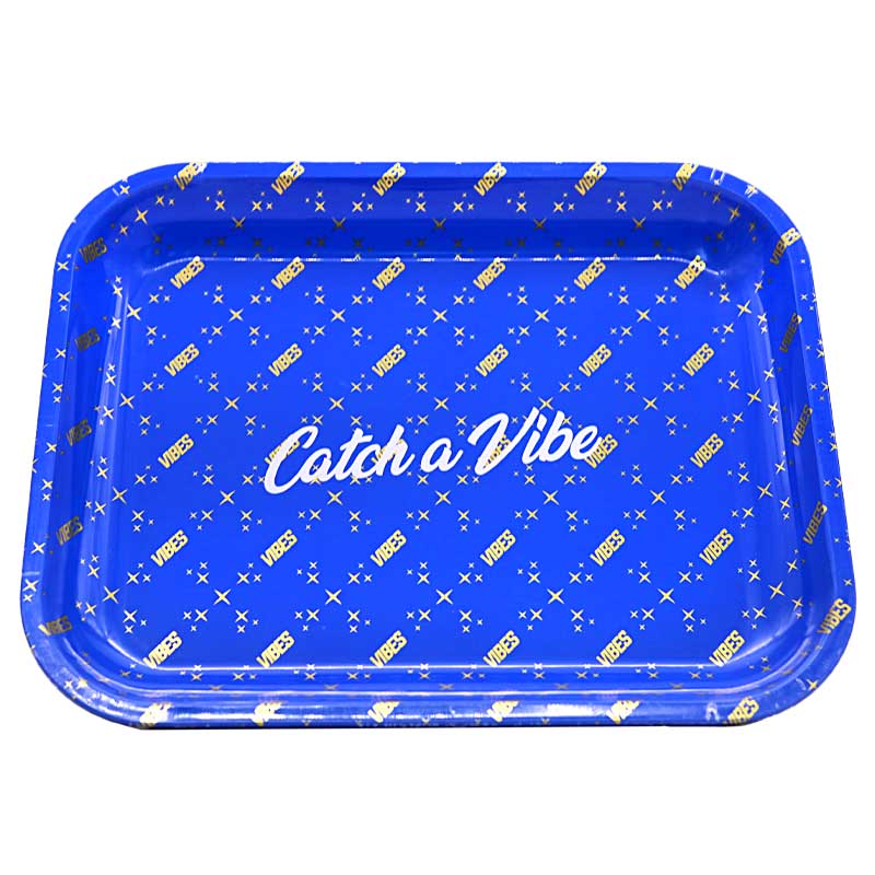 Vibes Rolling Tray | Blue Catch A vibe | Large product image