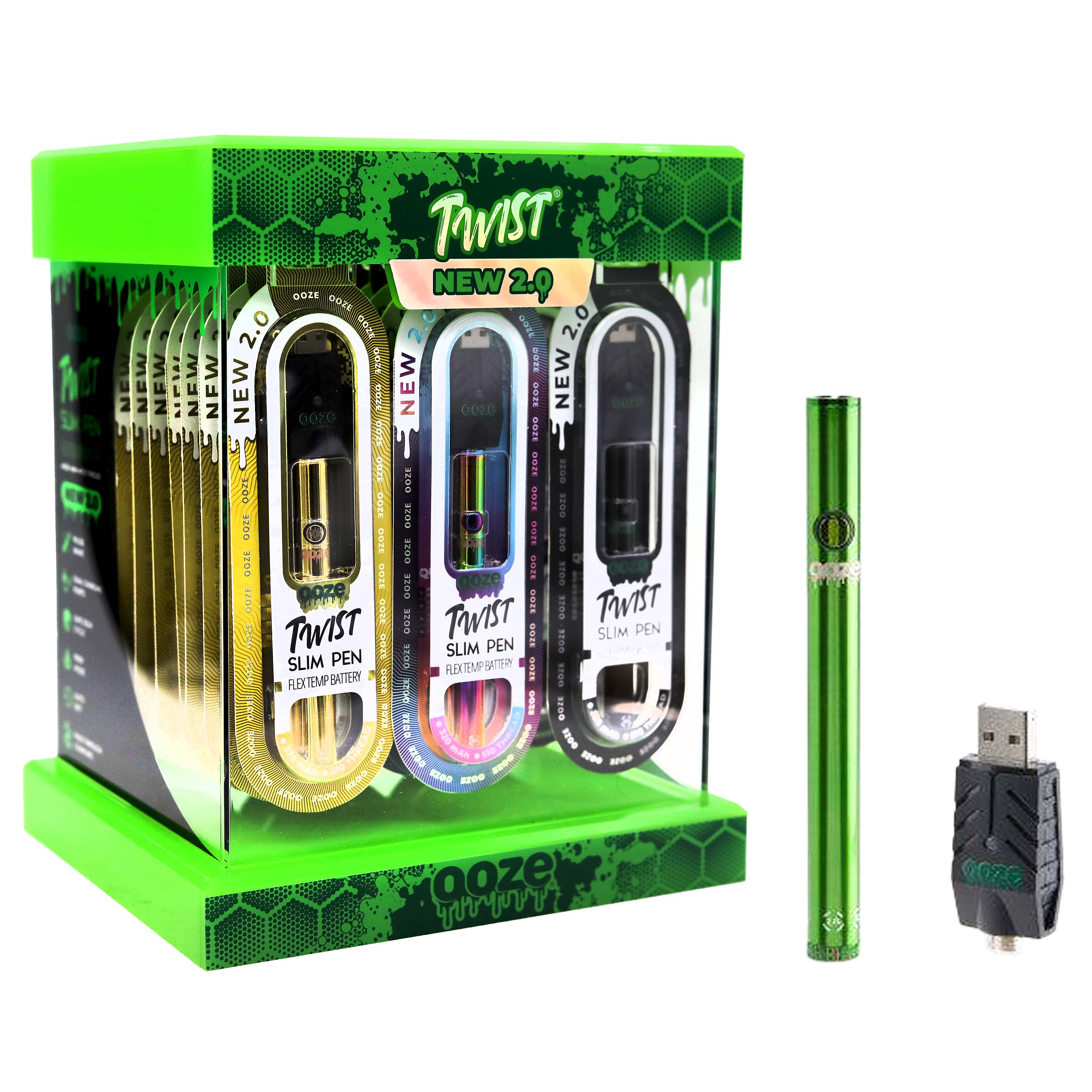 Ooze Slim Twist Pen 2.0 | 24 Count Display | Assorted Colors product image