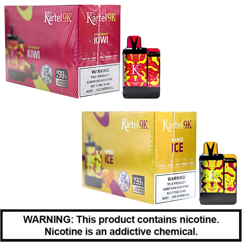 Kartel 9K Disposable Display | 9000 Puffs | 120 Count Display product image