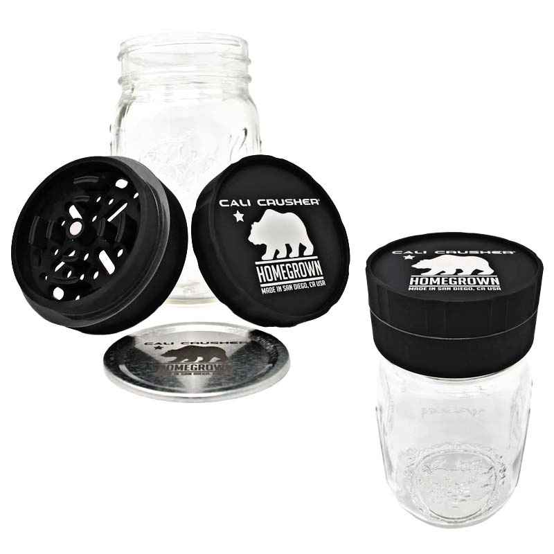 Cali Crusher 2 Piece Homegrown Jar Head With Grinder product image