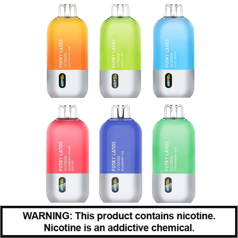 Funky Lands VI10000 Rechargeable Disposable | 5% Nicotine | 10000 Puffs | 5 Count Display product image