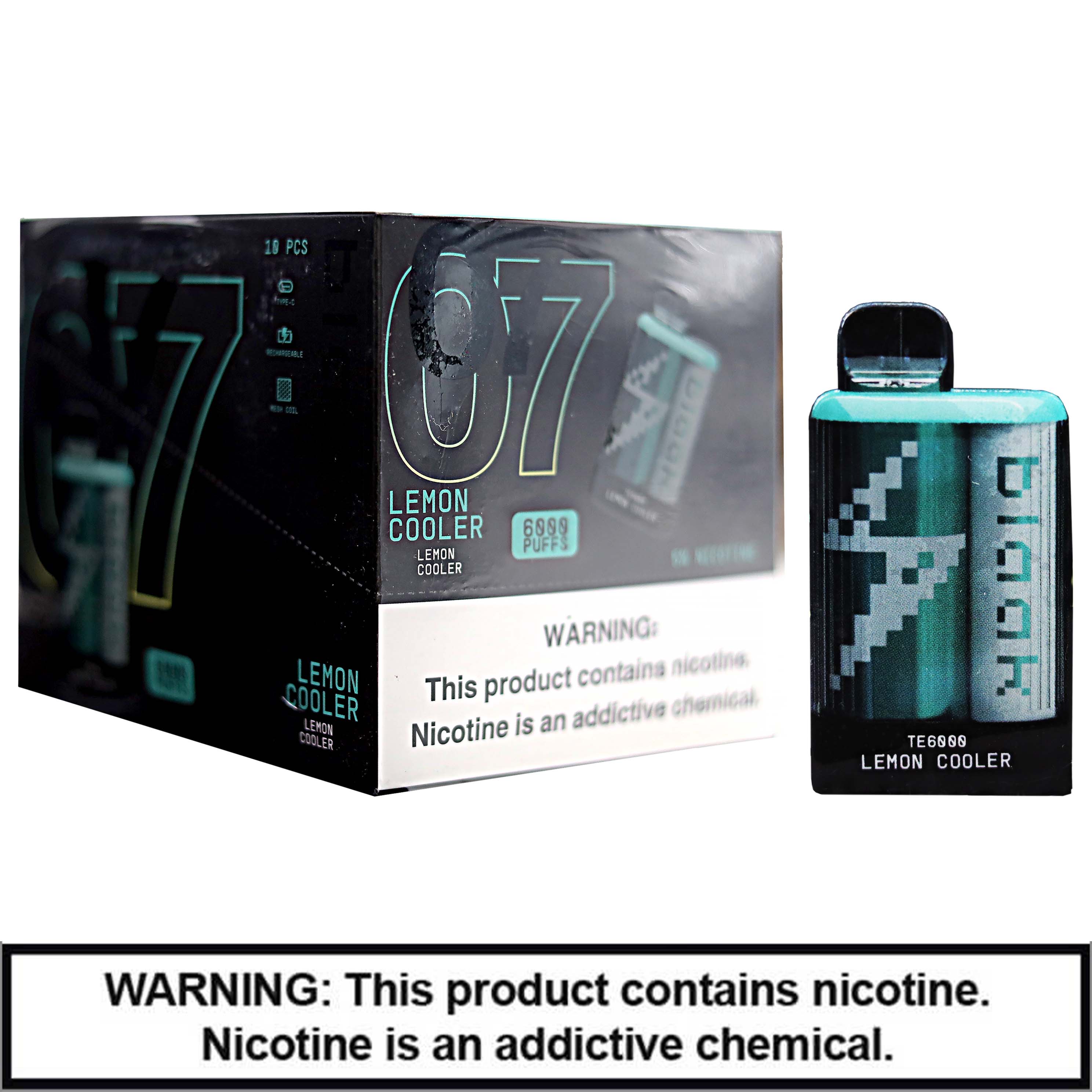 Blaak Rechargable Disposables | 5% Nicotine | 6000 Puffs | 10 Count Display product image