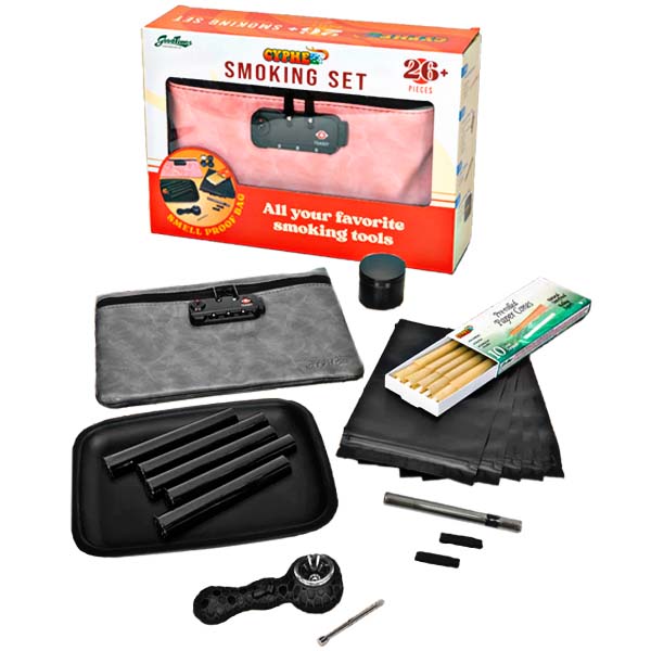 Good Times 26 Pieces Smell Proof Smoking Set (CSS2) | Pink Cyphe product image