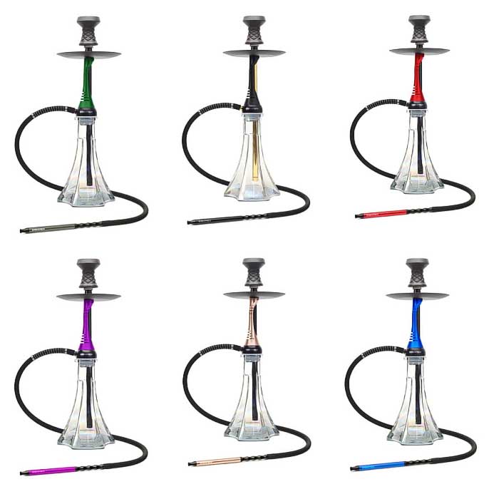 Shishatech G7 1 Hose Hookah (CK5032) | 22 inch | Assorted Colors product image