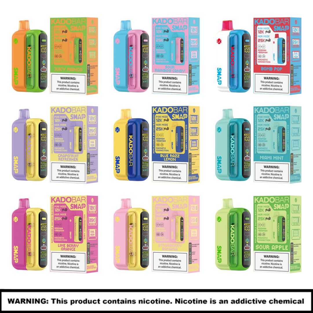 Kado Bar Disposable (Snap Edition) | 5% Nicotine | 25000 Puffs | 5 Count Display product image
