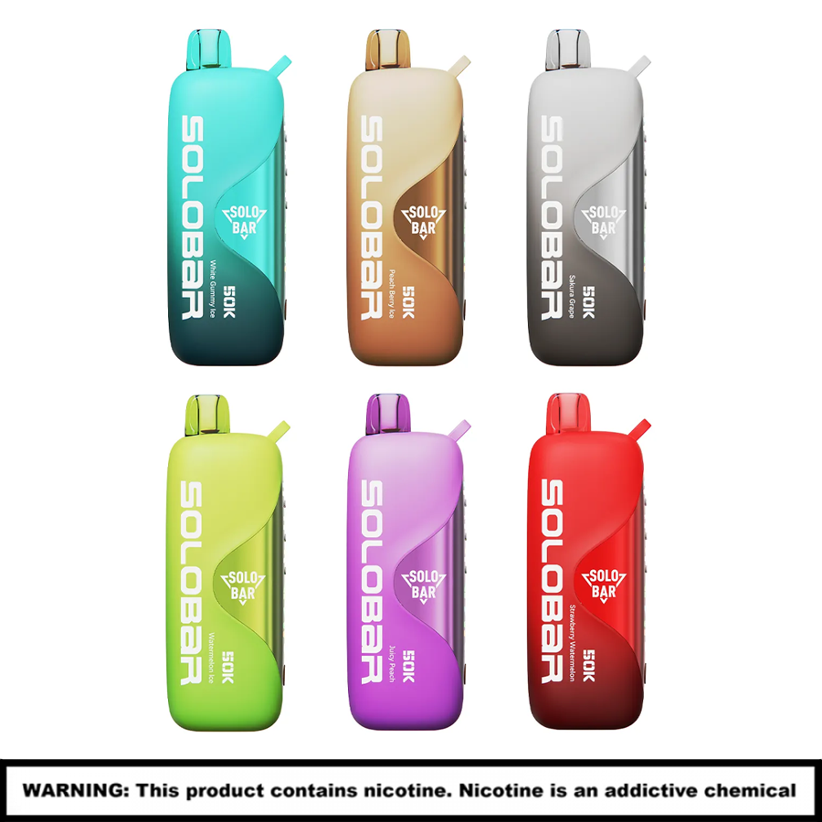 SOLO BAR 50K Disposables | 5% Nicotine | 50000 Puffs | 5 Count Display product image