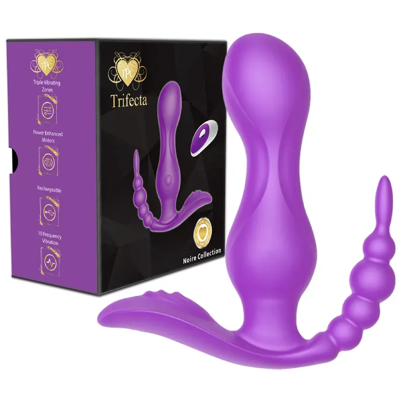 TPC TRIFECTA 3 In 1 Vibrator With Remote product image