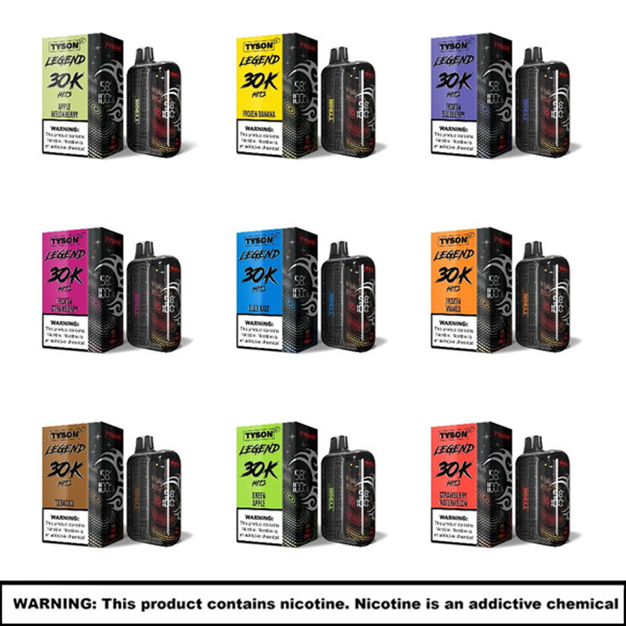 Tyson 2.0 LEGEND HITS 30K Disposable | 30000 Puffs | 5% Nicotine | 5 Count Display product image
