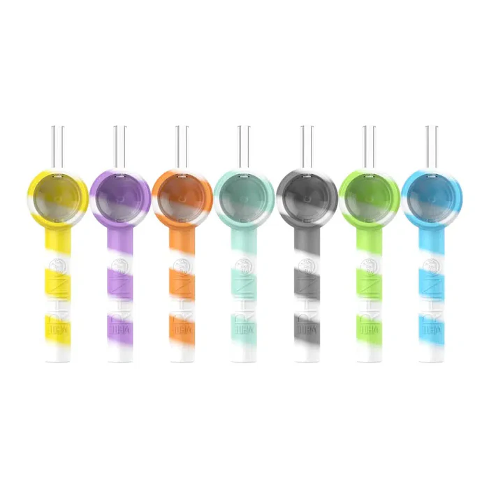 White Rhino Glow In The Dark Handpipe To Straw (FP3102) | Assorted Colors product image